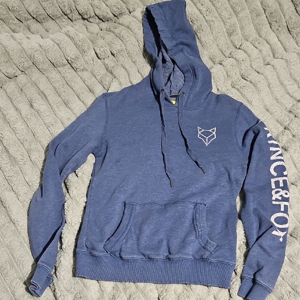 Prince & Fox Blue Sweatshirt Hoodie with Drawstrings